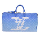LOUIS VUITTON Monogram Clouds Keepall Bandouliere 50 Bag M45428 LV Auth 56645S-13