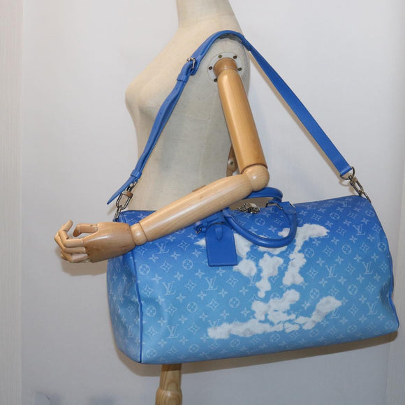 LOUIS VUITTON Monogram Clouds Keepall Bandouliere 50 Bag M45428 LV Auth 56645S