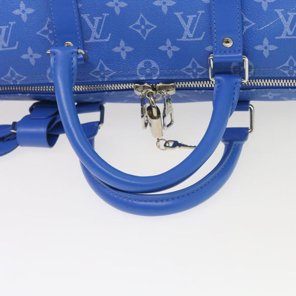 LOUIS VUITTON Monogram Clouds Keepall Bandouliere 50 Tas M45428 LV Auth 56645S