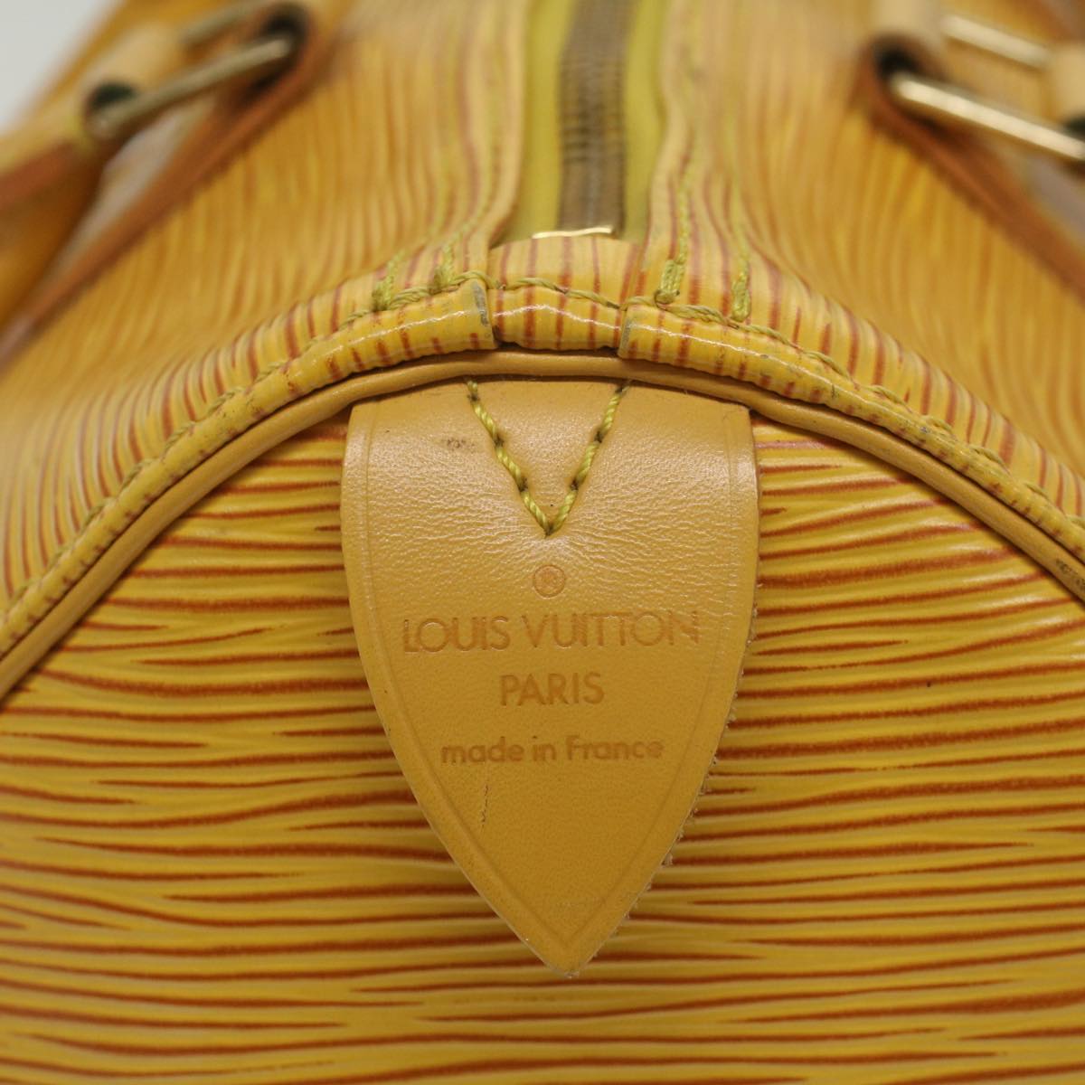 LOUIS VUITTON Epi Speedy 25 Hand Bag Tassili Yellow M43019 LV Auth 56650