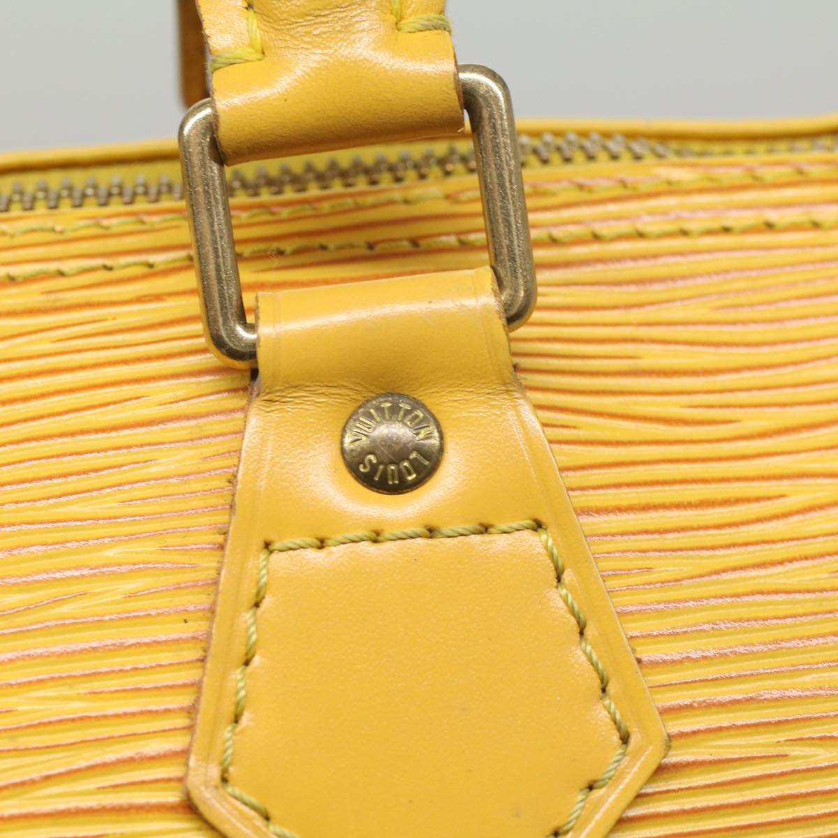 LOUIS VUITTON Epi Speedy 25 Hand Bag Tassili Yellow M43019 LV Auth 56650