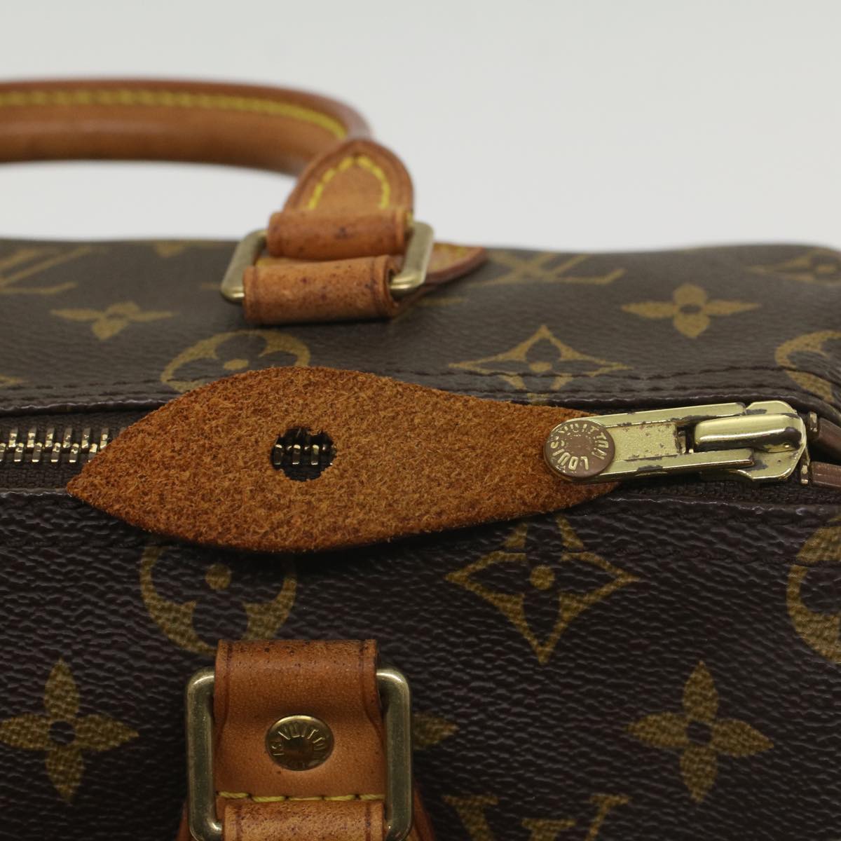 LOUIS VUITTON Monogram Speedy 25 Hand Bag M41528 LV Auth 56651