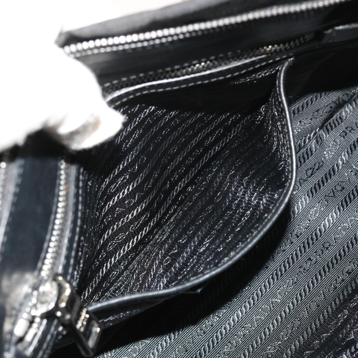 PRADA Hand Bag Nylon 2way Black Auth 56707