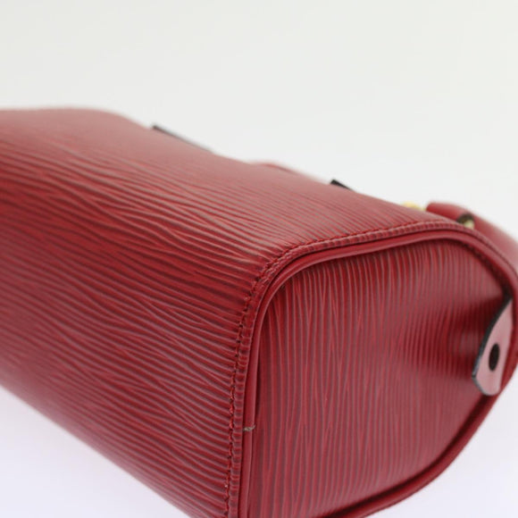 LOUIS VUITTON Epi Mini Speedy Hand Bag SPO 2way Red LV Auth 56797SM