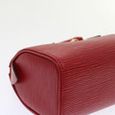 LOUIS VUITTON Epi Mini Speedy Hand Bag SPO 2way Red LV Auth 56797SM-15