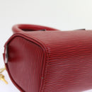 LOUIS VUITTON Epi Mini Speedy Hand Bag SPO 2way Red LV Auth 56797SM-17