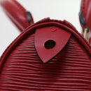 LOUIS VUITTON Epi Mini Speedy Hand Bag SPO 2way Red LV Auth 56797SM-18