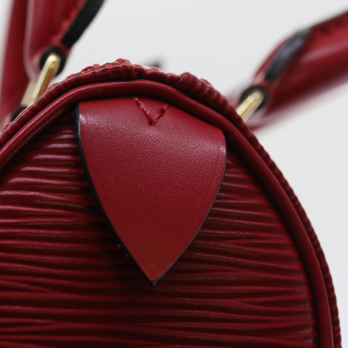 LOUIS VUITTON Epi Mini Speedy Hand Bag SPO 2way Red LV Auth 56797A