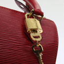 LOUIS VUITTON Epi Mini Speedy Hand Bag SPO 2way Red LV Auth 56797SM-20