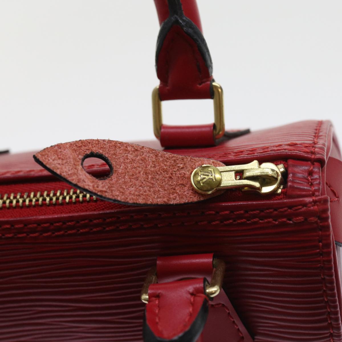 LOUIS VUITTON Epi Mini Speedy Hand Bag SPO 2way Red LV Auth 56797A