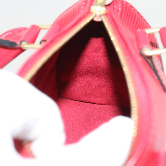 LOUIS VUITTON Epi Mini Speedy Hand Bag SPO 2way Red LV Auth 56797SM