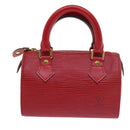 LOUIS VUITTON Epi Mini Speedy Hand Bag SPO 2way Red LV Auth 56797SM-2