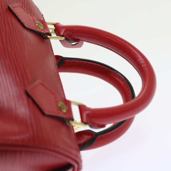LOUIS VUITTON Epi Mini Speedy Hand Bag SPO 2way Red LV Auth 56797SM