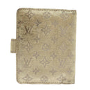 LOUIS VUITTON Monogram Shine Mini Agenda Day Planner Gold R20891 LV Auth 56814-3