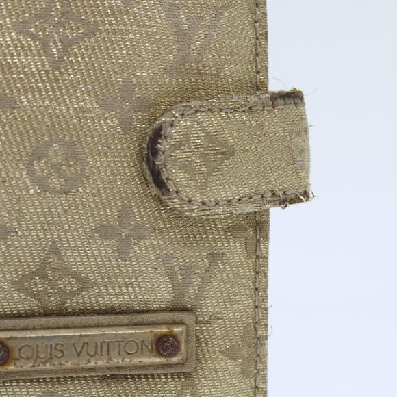 LOUIS VUITTON Monogram Shine Mini Agenda Day Planner Gold R20891 LV Auth 56814