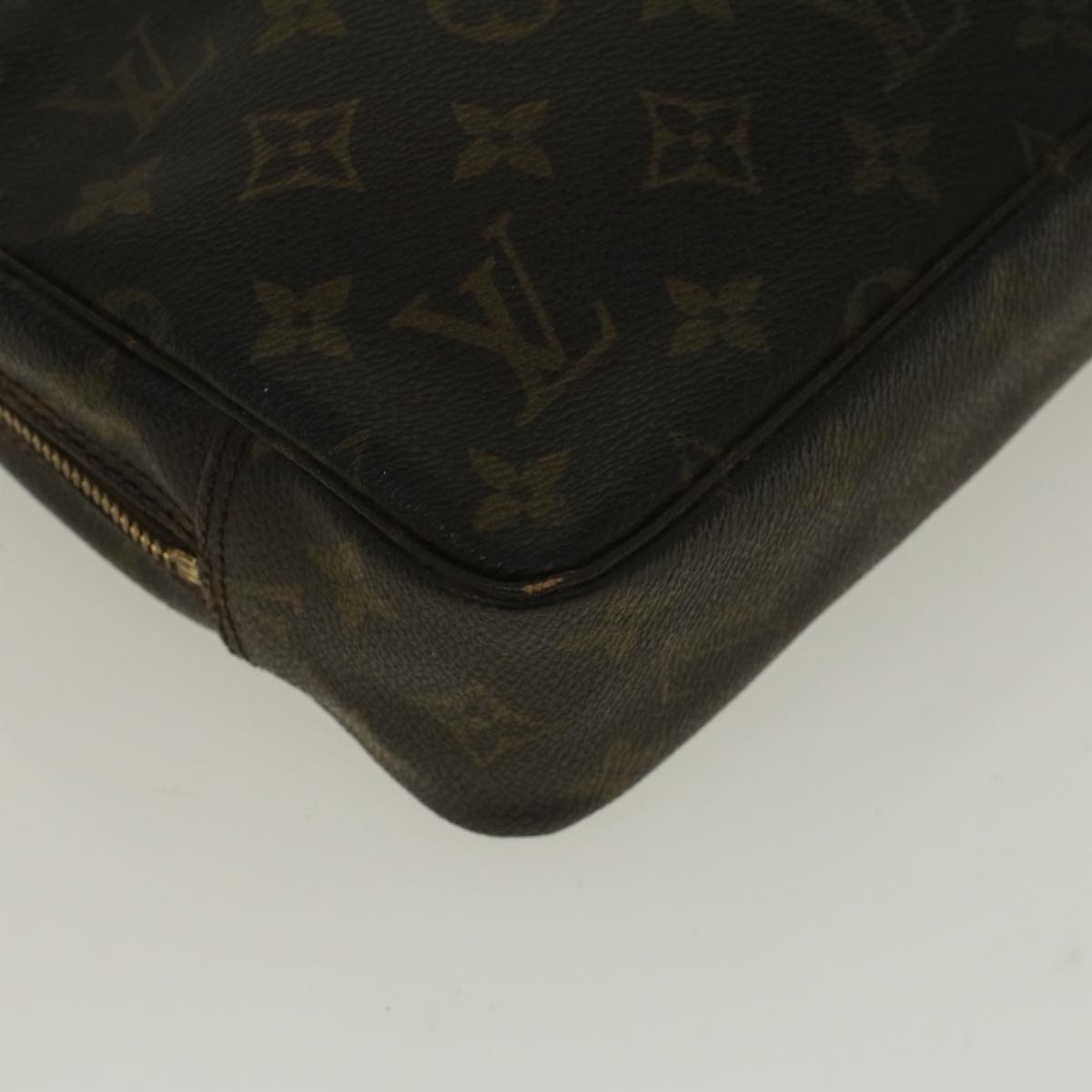 LOUIS VUITTON Monogram Trousse Toilette 23 Clutch Bag M47524 LV Auth 56833