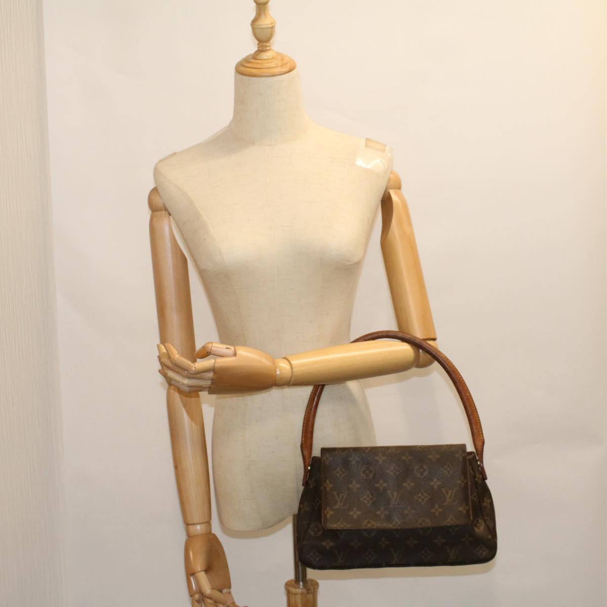 LOUIS VUITTON Monogram Mini Looping Shoulder Bag M51147 LV Auth 56940