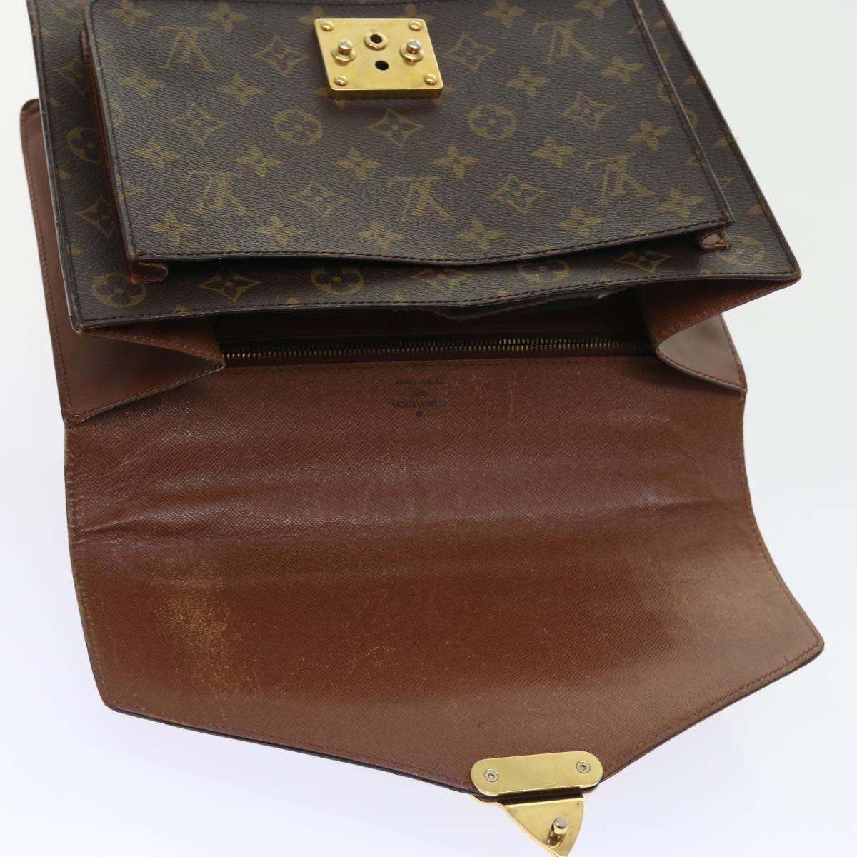 LOUIS VUITTON Monogram Monceau 28 Hand Bag 2way M51185 LV Auth 56941