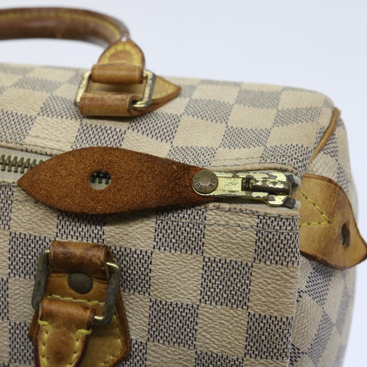 LOUIS VUITTON Damier Azur Speedy 25 Hand Bag N41534 LV Auth 57004