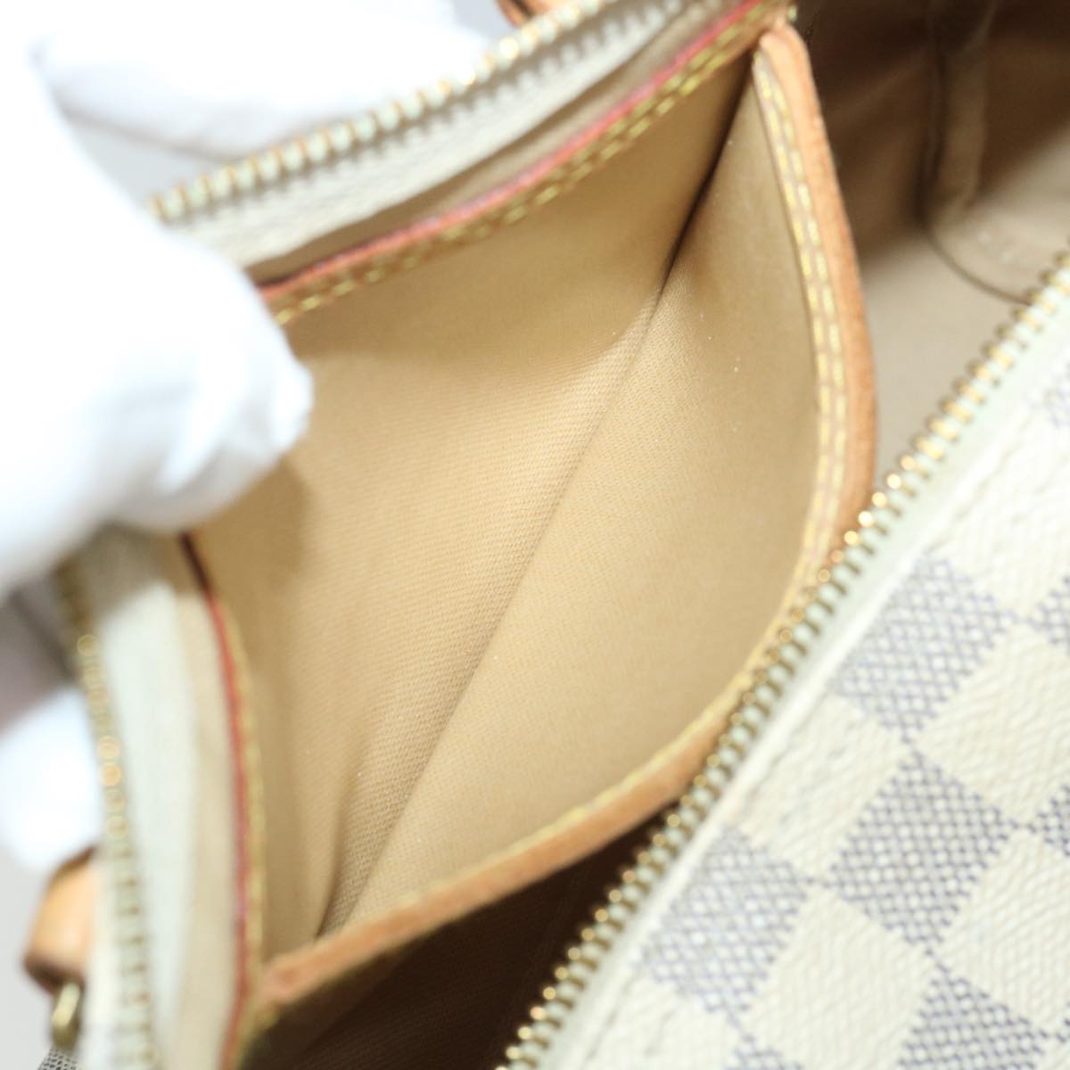 LOUIS VUITTON Damier Azur Speedy 30 Hand Bag N41533 LV Auth 57005