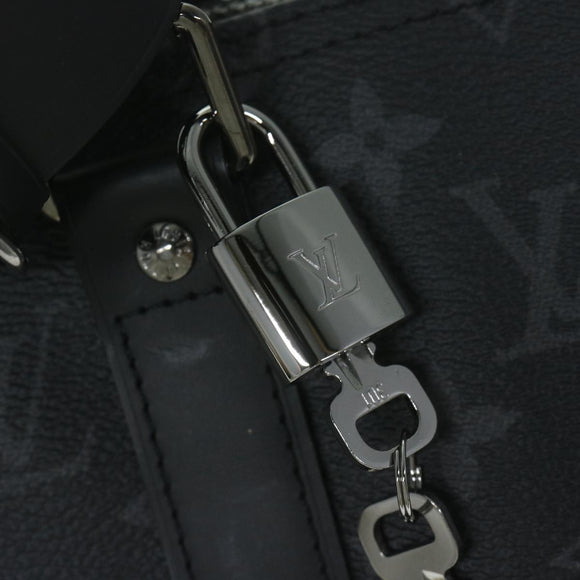 LOUIS VUITTON Eclipse Split Keepall Bandouliere 50 Boston Bag M43817 Auth 57012SM