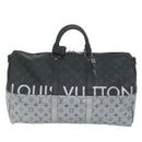 LOUIS VUITTON Eclipse Split Keepall Bandouliere 50 Boston Bag M43817 Auth 57012SM-13