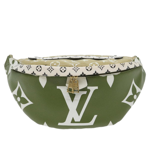 LOUIS VUITTON Monogram Giant Bum Bag Body Bag Khaki M44611 LV Auth 57013SAM