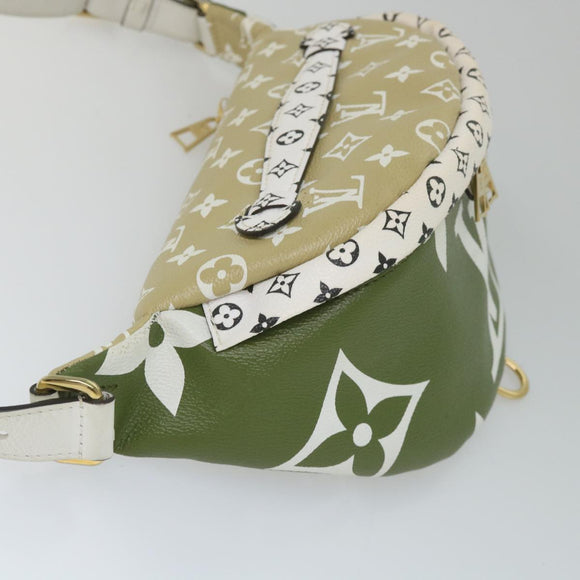 LOUIS VUITTON Monogram Giant Bum Bag Body Bag Khaki M44611 LV Auth 57013SAM