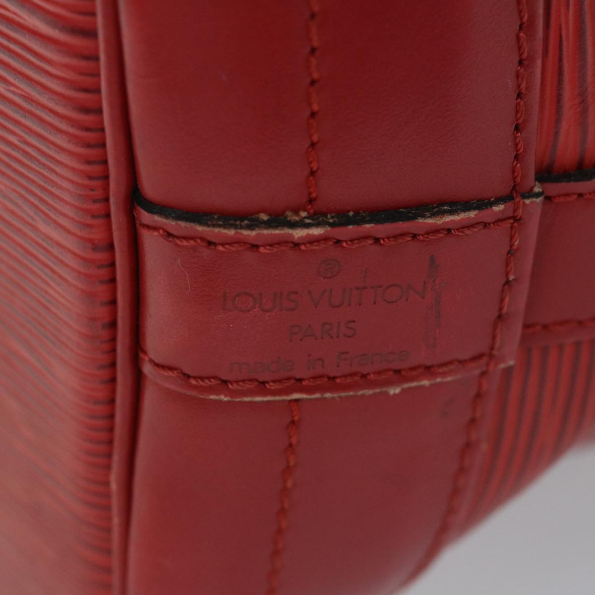 LOUIS VUITTON Epi Noe Shoulder Bag Red M44007 LV Auth 57014