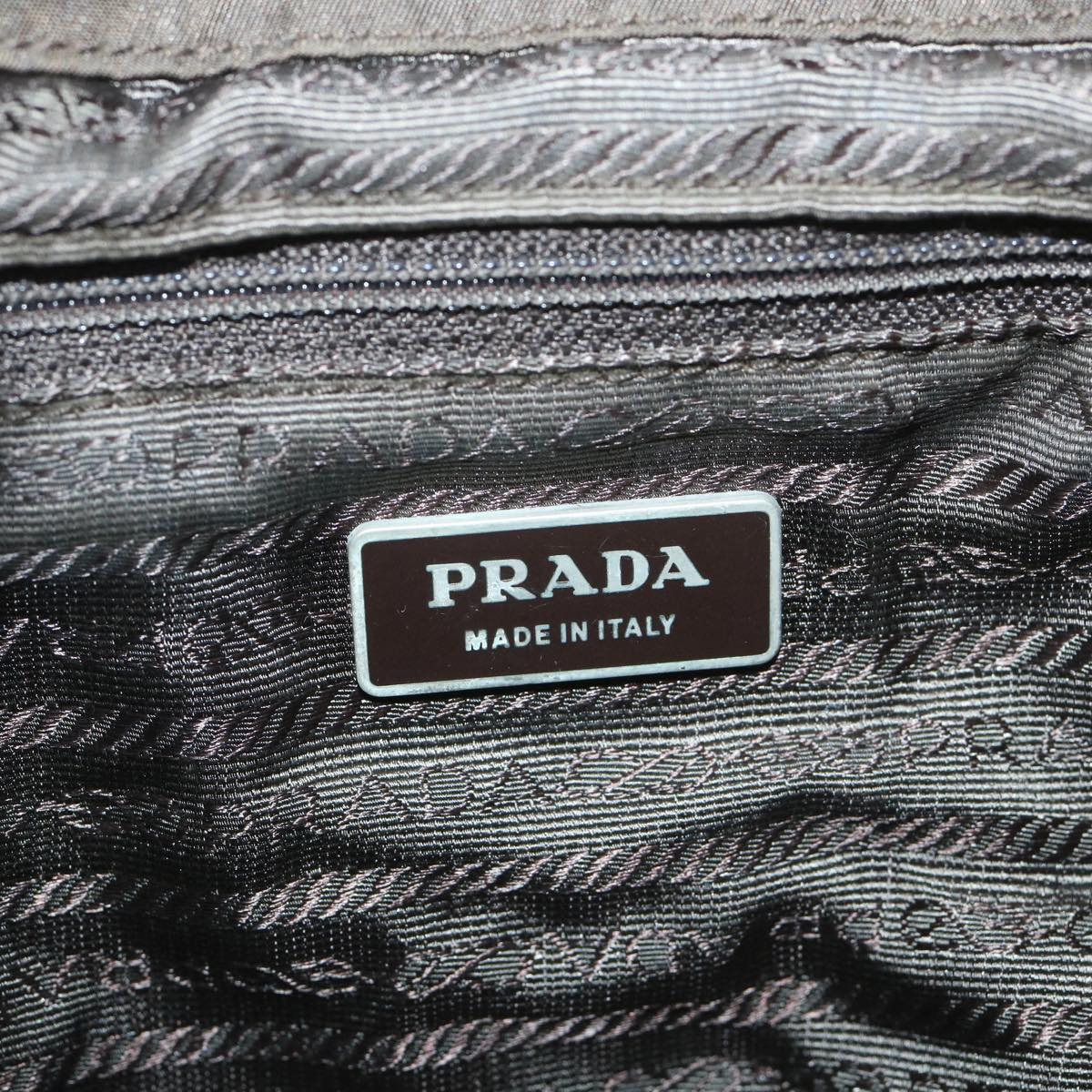 PRADA Backpack Nylon Khaki Auth 57050
