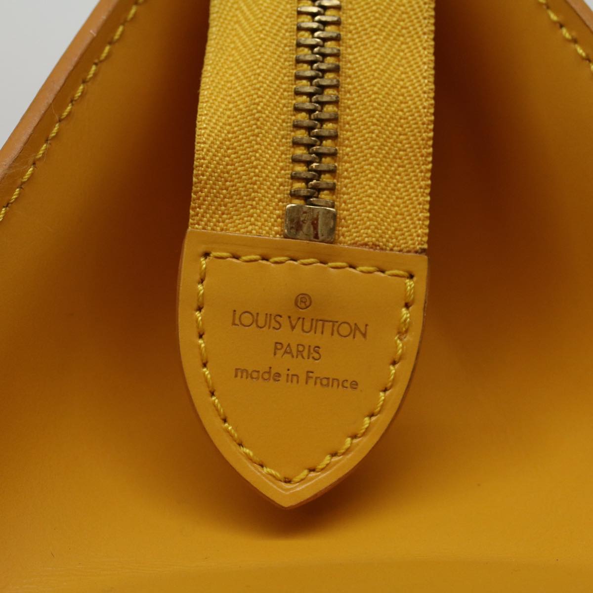 LOUIS VUITTON Epi Sac Triangle Hand Bag Yellow M52097 LV Auth 57168