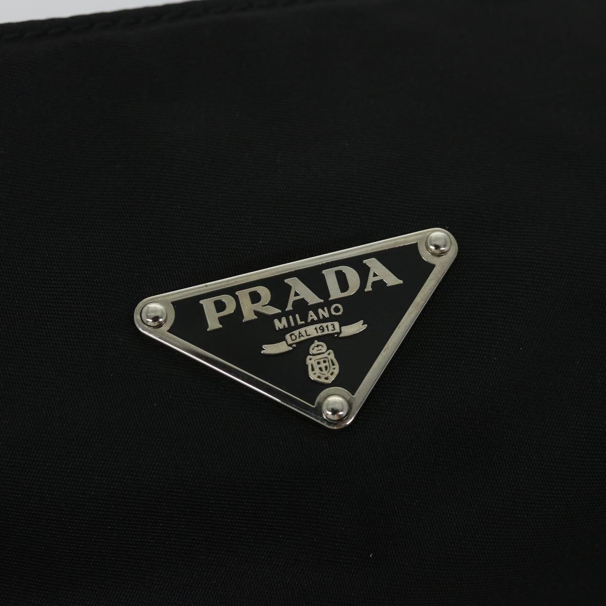 PRADA Shoulder Bag Nylon Black Auth 57222