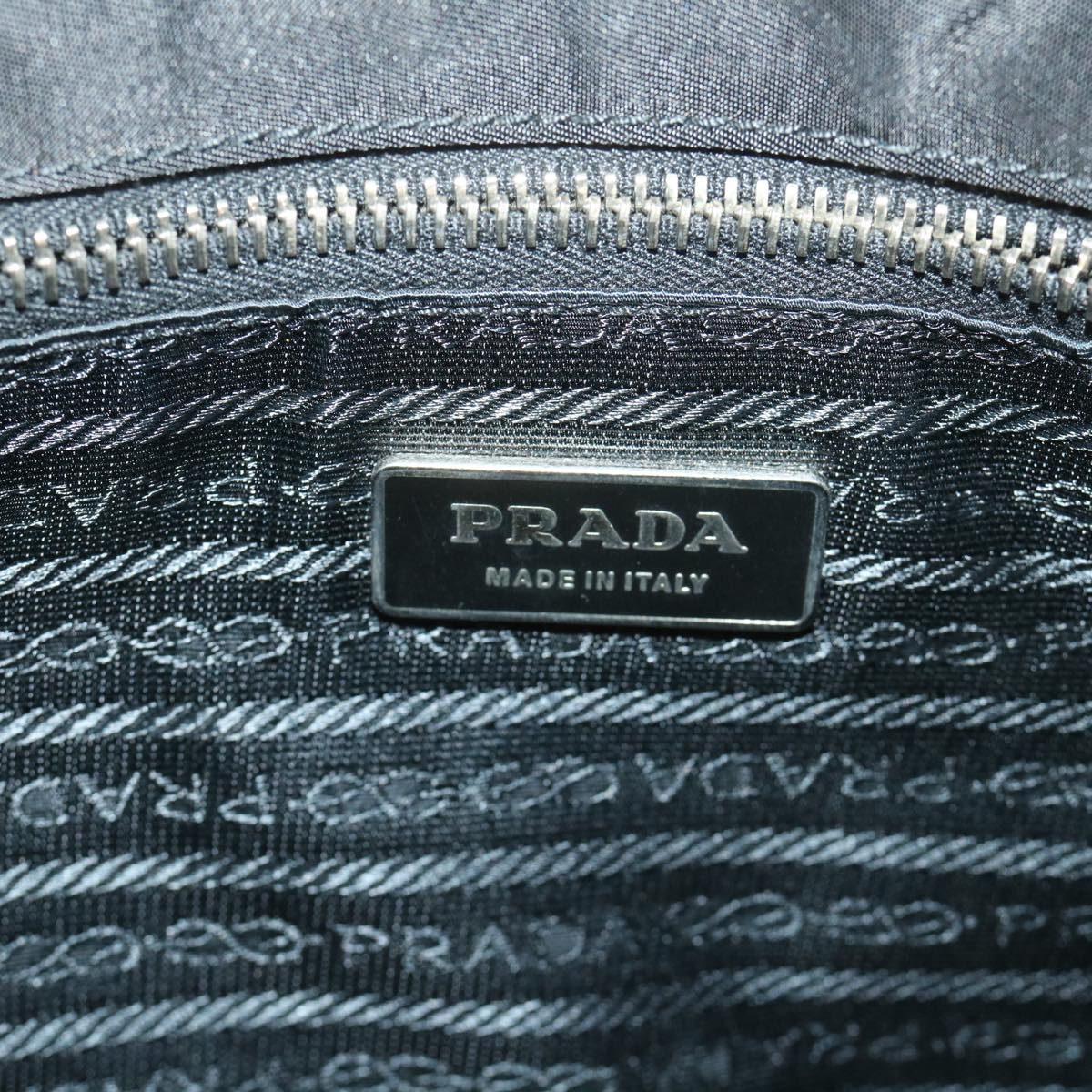 PRADA Shoulder Bag Nylon Black Auth 57222