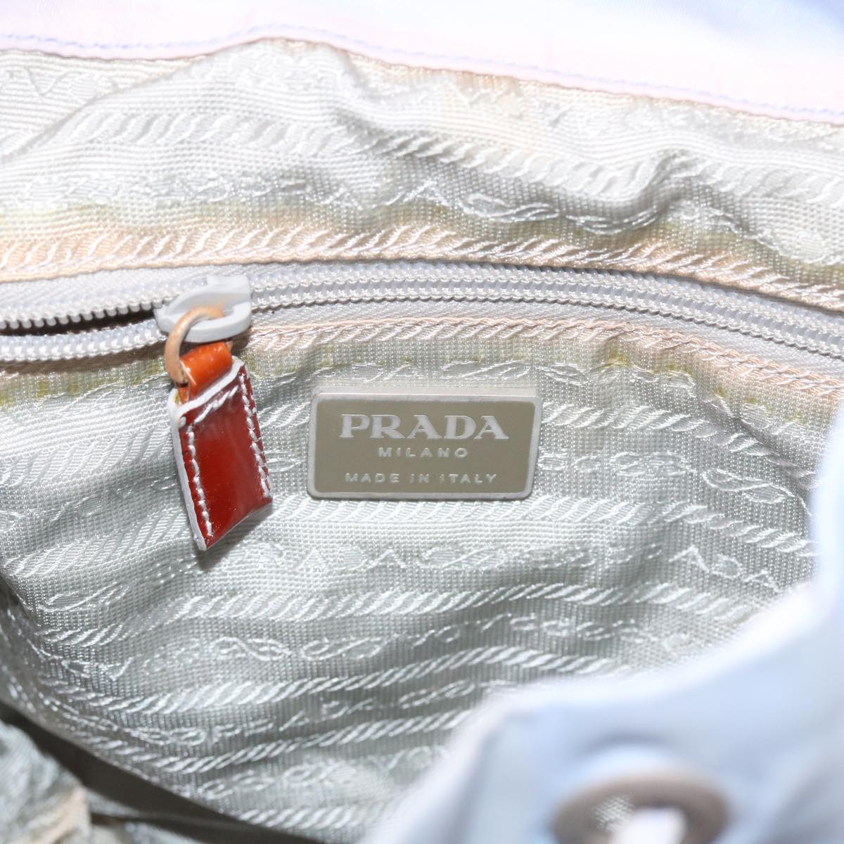 PRADA Backpack Nylon Blue Auth 57381