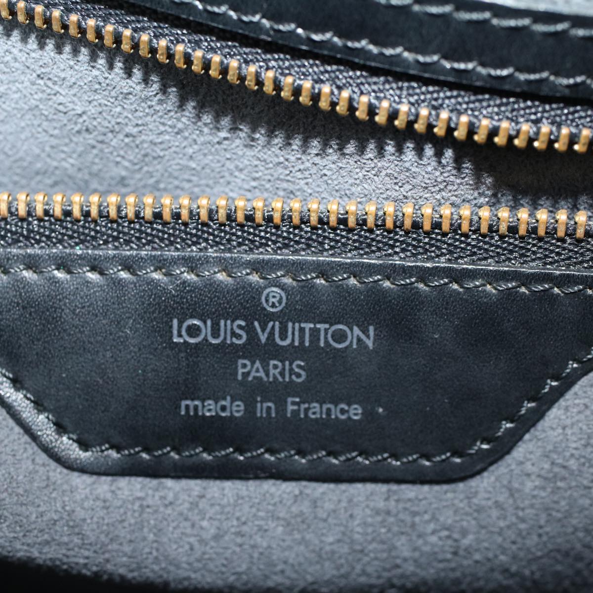 LOUIS VUITTON Epi Saint Jacques Shopping Shoulder Bag Black M52262 Auth 57402