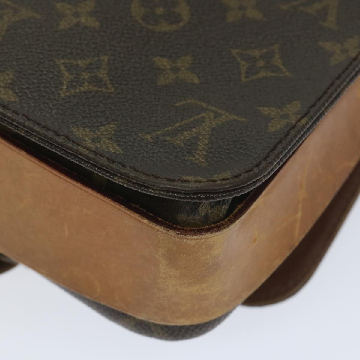 LOUIS VUITTON Monogram Cartouchiere MM Shoulder Bag M51253 LV Auth 57451