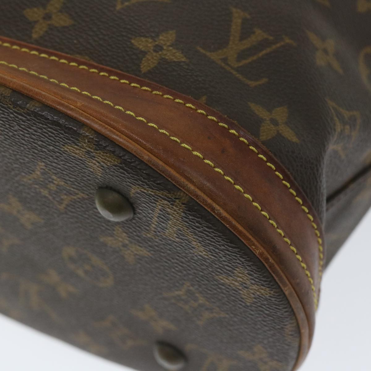 LOUIS VUITTON Monogram Bucket PM Shoulder Bag M42238 LV Auth 57472