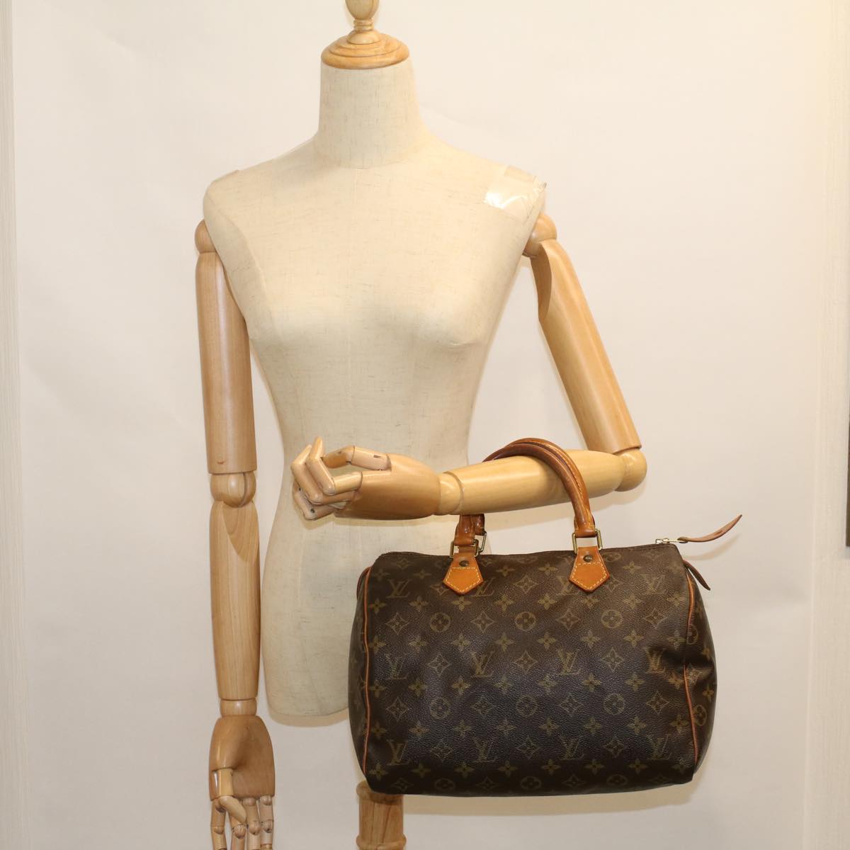 LOUIS VUITTON Monogram Speedy 30 Hand Bag M41526 LV Auth 57526