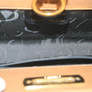 Salvatore Ferragamo Gancini Chain Shoulder Bag Leather Brown Auth 57576-11