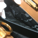 Salvatore Ferragamo Gancini Chain Shoulder Bag Leather Brown Auth 57576-19