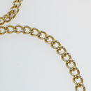 Salvatore Ferragamo Gancini Chain Shoulder Bag Leather Brown Auth 57576-8