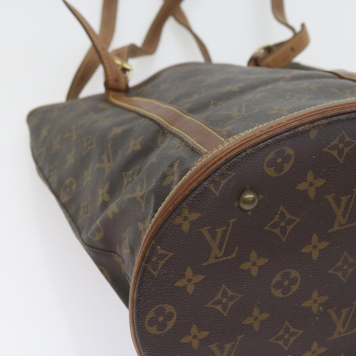 LOUIS VUITTON Monogram Bucket GM Shoulder Bag M42236 LV Auth 57585