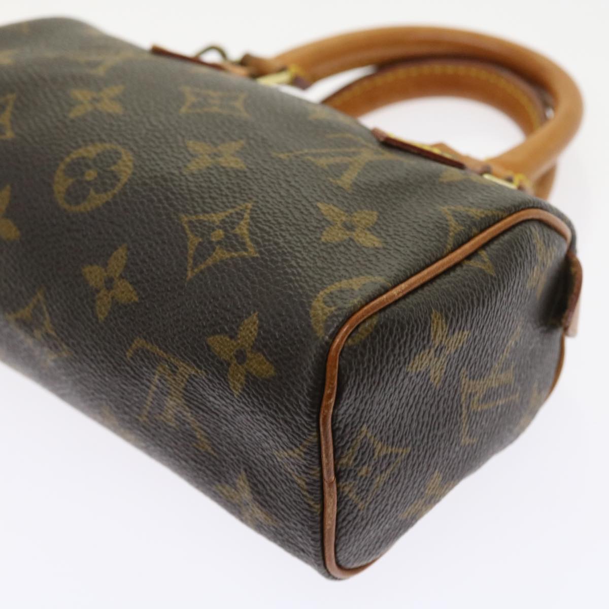 LOUIS VUITTON Monogram Mini Speedy Hand Bag M41534 LV Auth 57613