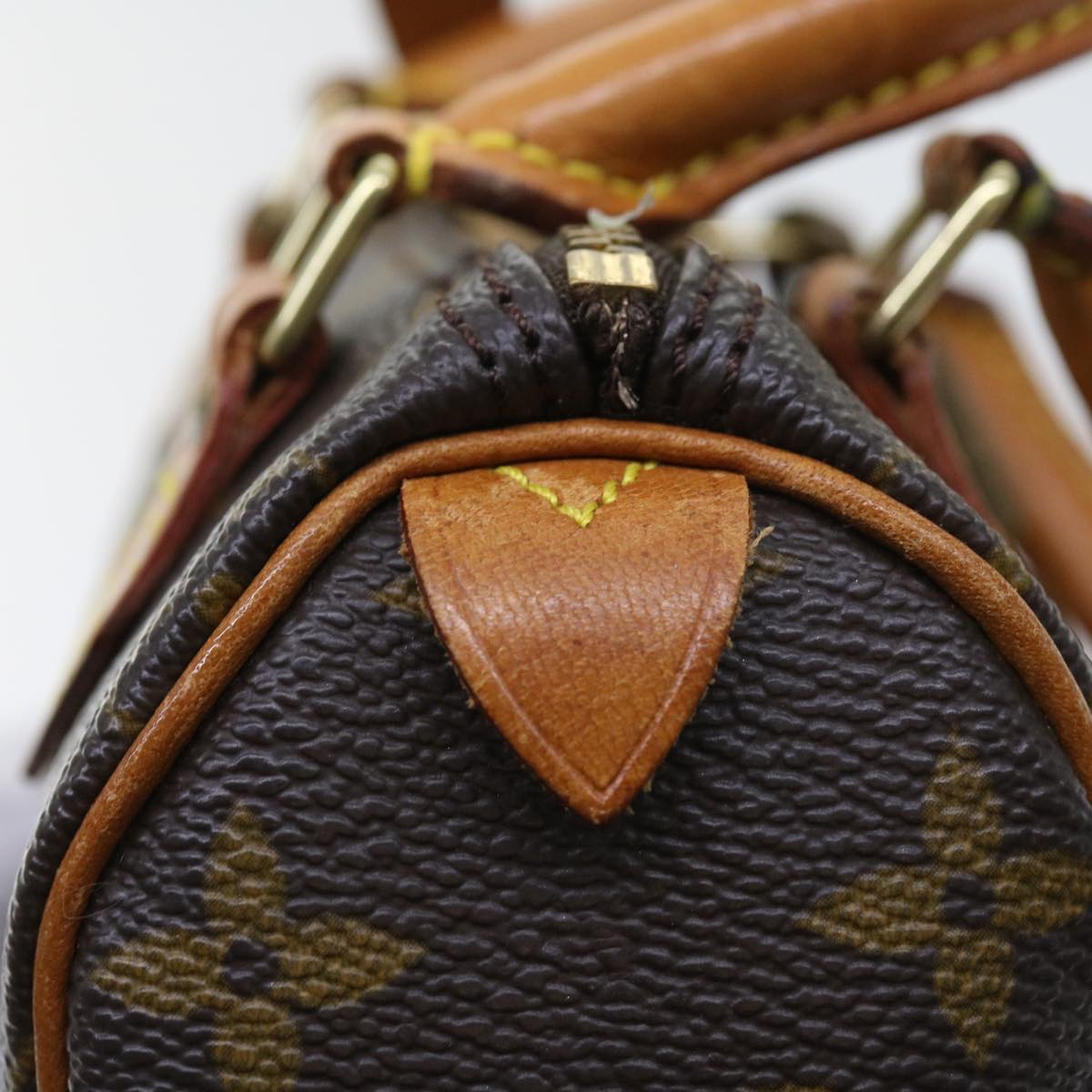 LOUIS VUITTON Monogram Mini Speedy Hand Bag M41534 LV Auth 57613