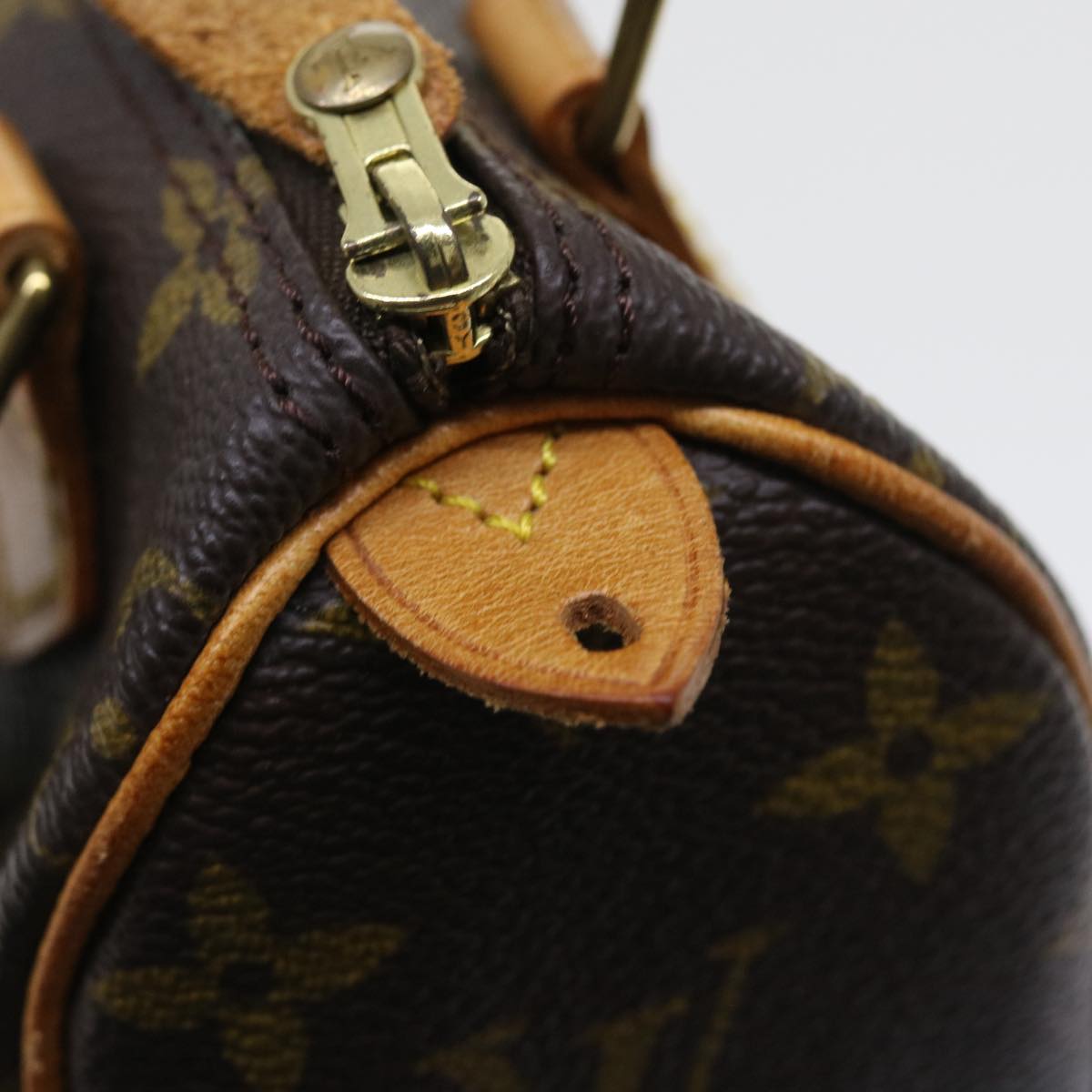 LOUIS VUITTON Monogram Mini Speedy Hand Bag M41534 LV Auth 57614