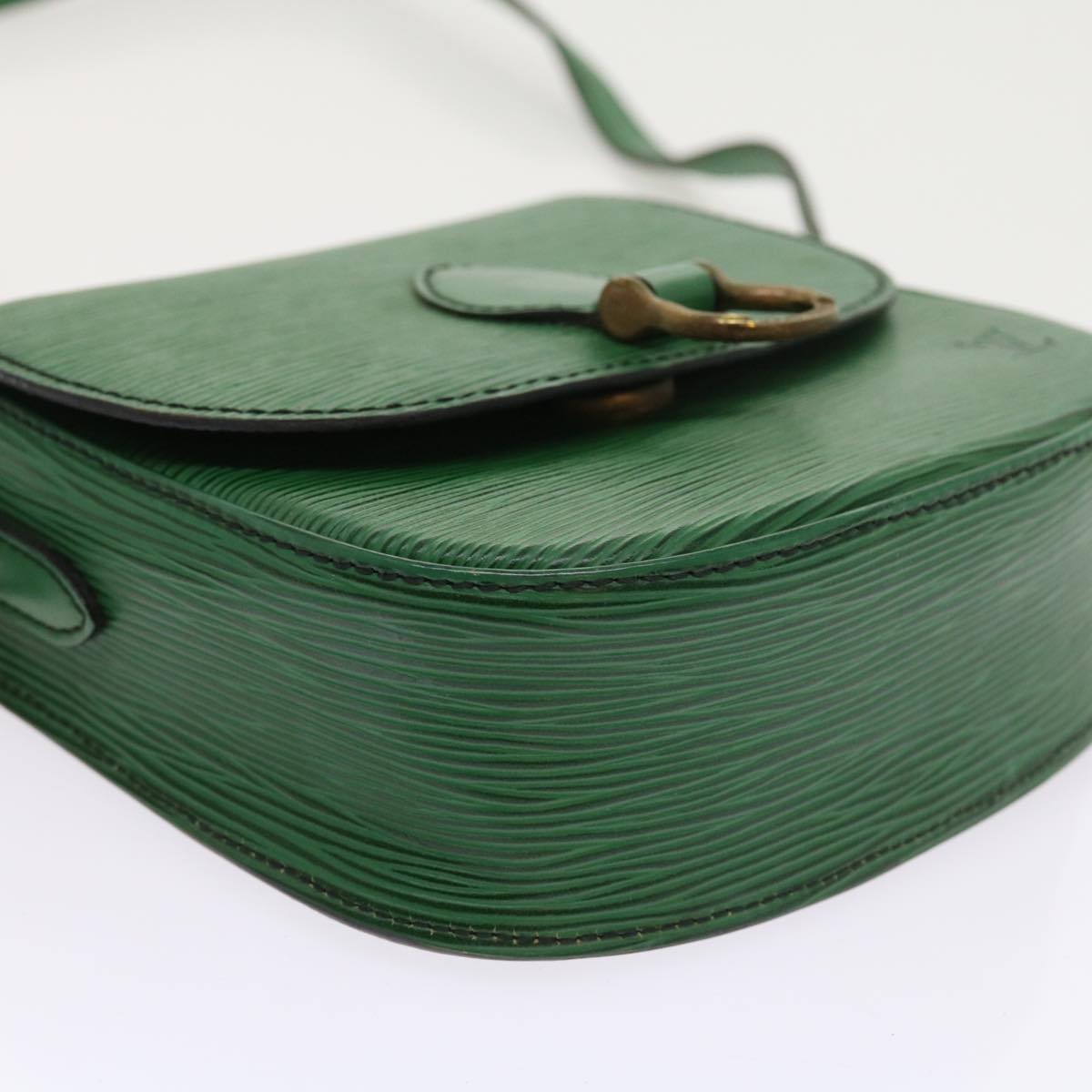 LOUIS VUITTON Epi Saint Cloud PM Shoulder Bag Green M52214 LV Auth 57620