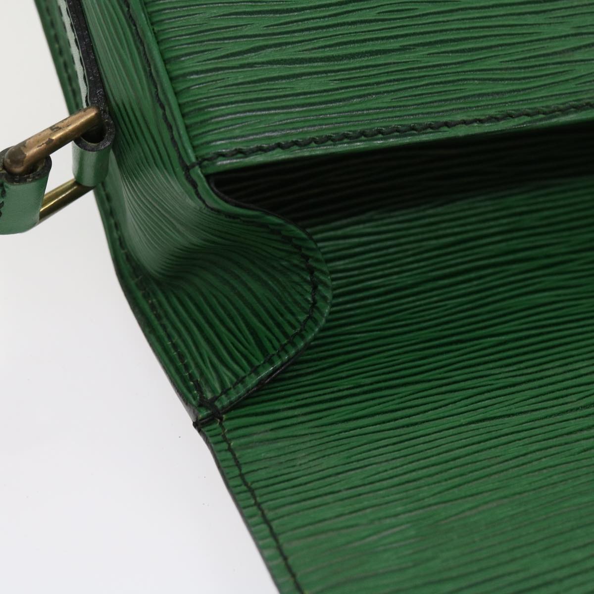 LOUIS VUITTON Epi Saint Cloud PM Shoulder Bag Green M52214 LV Auth 57620