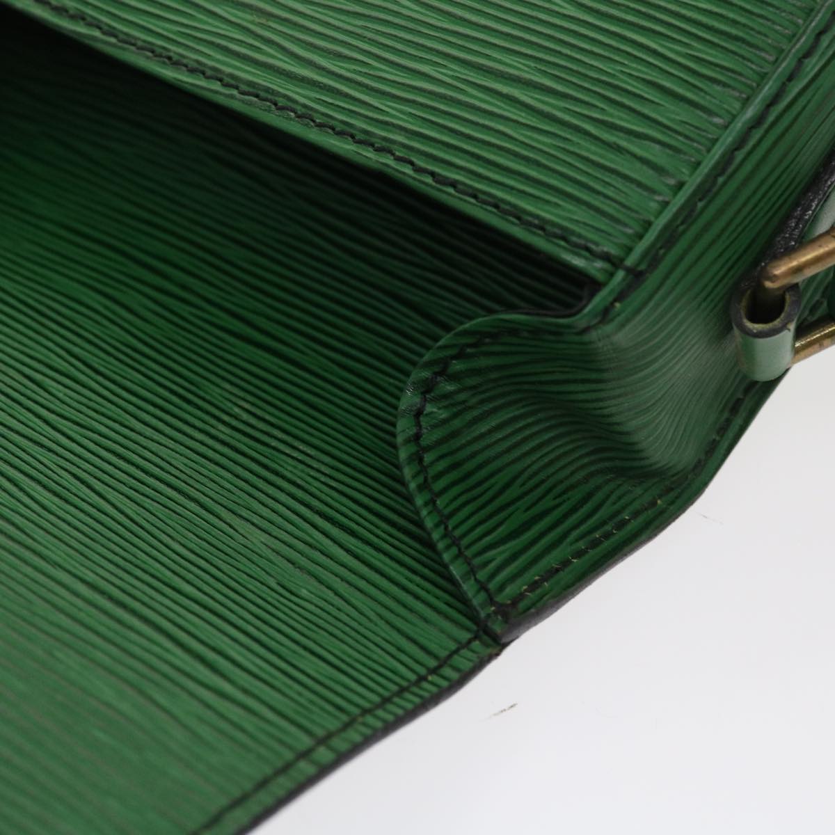 LOUIS VUITTON Epi Saint Cloud PM Shoulder Bag Green M52214 LV Auth 57620