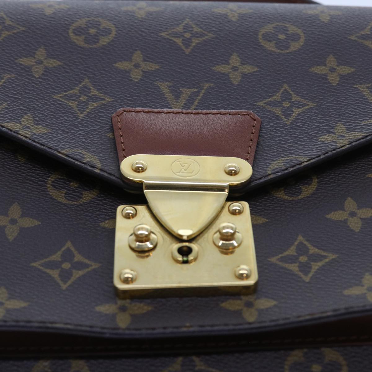 LOUIS VUITTON Monogram Monceau 28 Hand Bag 2way M51185 LV Auth 57651