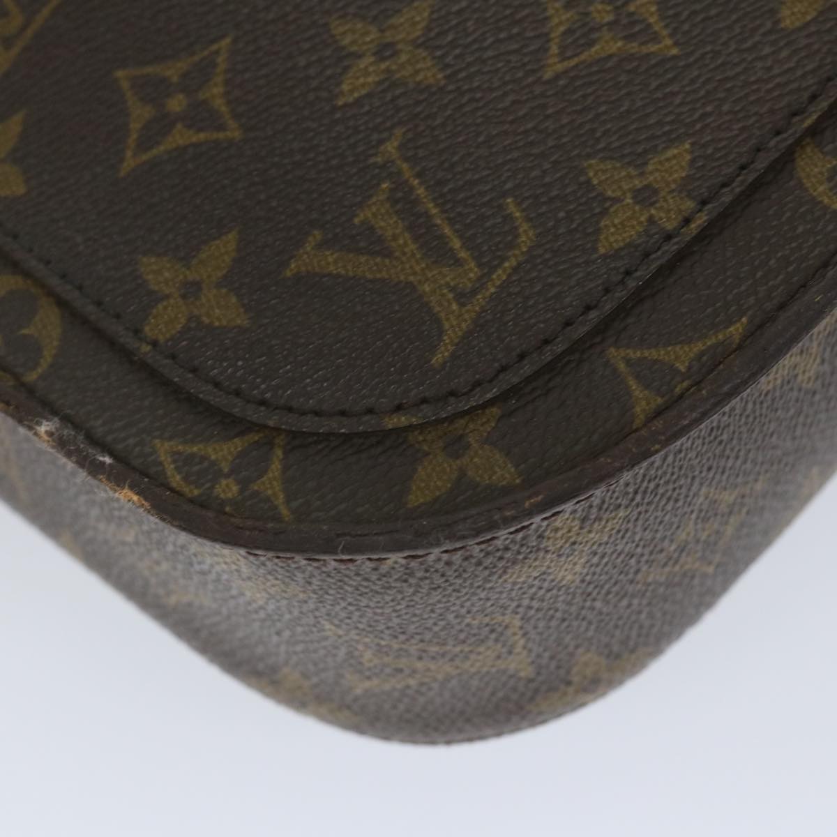 LOUIS VUITTON Monogram Saint Cloud GM Shoulder Bag M51242 LV Auth 57657